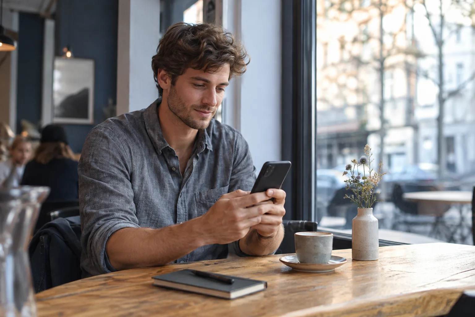 ING Extra-Konto: Konditionen, Banking und Alltag beurteilen Person prüft ihre Finanzen unterwegs am Smartphone.